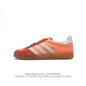 Adidas Originals Gazelle Indoor Retro Sneakers with Gum Sole
