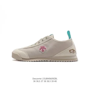 Descente Chron Retro Women's Canvas Sneakers Vintage Style Casual Shoes