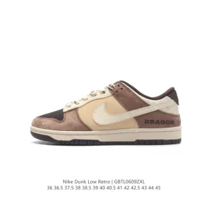 Nike Dunk Low Retro Dragon Year Edition Leather Basketball Shoes