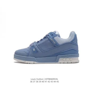 Louis Vuitton Trainer Sneaker Low Top Leather Fashion Shoes