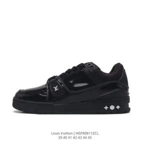 Louis Vuitton Trainer Sneaker Low Men's Fashion Thick Sole Shoes