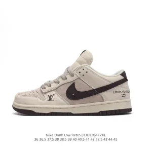 Nike Dunk Low Retro Louis Vuitton Collaboration Vintage Basketball Skateboarding Shoes