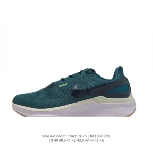 Nike Air Zoom Structure 25 Lightweight Running Shoes for Men White Grey