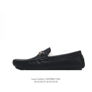 Louis Vuitton Men's Summer Leather Loafer Shoes