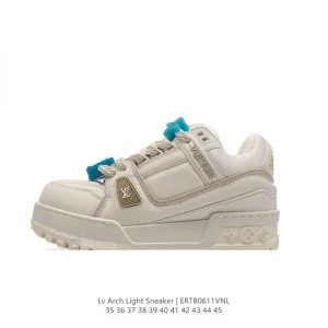 Louis Vuitton Trainer Sneaker Low Thick Sole Unisex Fashion Shoes