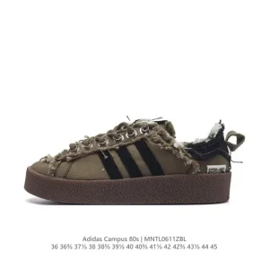 Adidas Campus 80s Sesame Canvas Shoes Collaboration with Song For The Mute