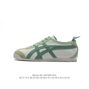 ASICS Onitsuka Tiger Mexico 66 Classic Leather Retro Sneakers for Men and Women
