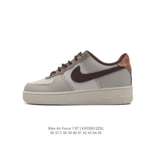 Nike Air Force 1 '07 Low White Leather Casual Sneakers