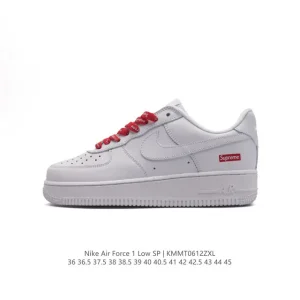 Nike Air Force 1 '07 Low White Leather Casual Sneakers