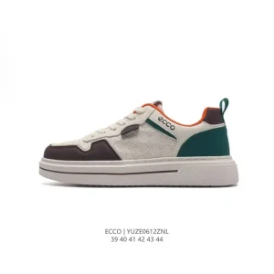 ECCO Men's Casual Sneakers - Breathable Lightweight Platform Shoes