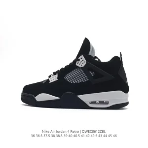 Jordan Air 4 Retro OG Black Cement Men's Basketball Shoes