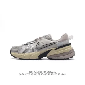 Nike V2K Run Retro Running Shoes White Metallic Silver