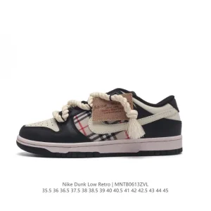 Nike Dunk Low Retro MLB Collaboration Deconstruction Lace-up Sneaker