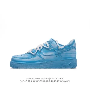 Nike Air Force 1 '07 Low Top Sneakers with Deconstructed Straps and Dual Laces