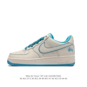 Nike Air Force 1 Low 07 Leather White Sneakers for Men and Women