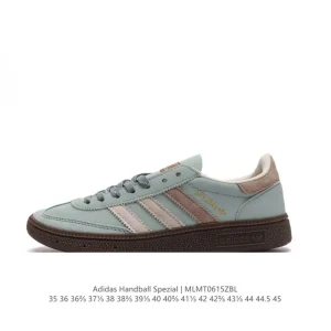 Adidas Handball Spezial Leather Retro Court Shoes with Gum Sole