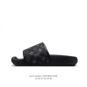 Louis Vuitton Classic Monogram Slide Sandals for Women