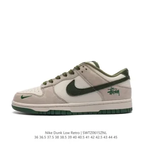 Nike Dunk Low Retro Vintage Basketball Skate Shoes Leather