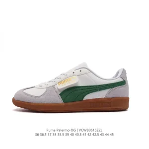PUMA Palermo OG Army Trainer Low Cut Leather Sneakers for Men and Women