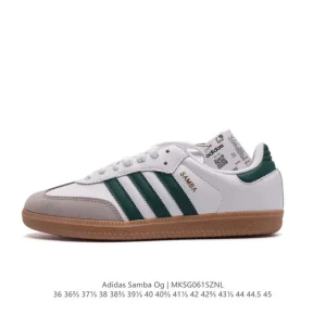 Adidas Samba OG Shoes Classic Leather White Sneakers for Men and Women
