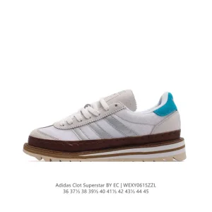 Adidas Clot Superstar Shark Teeth Thick Sole Limited Edition Sneakers