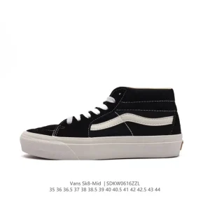 Vans Sk8-Mid Classic Canvas Skate Shoes for Men and Women
