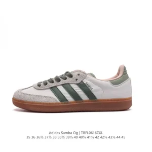Adidas Originals Samba OG Shoes Classic White Leather and Canvas Sneakers for Men and Women