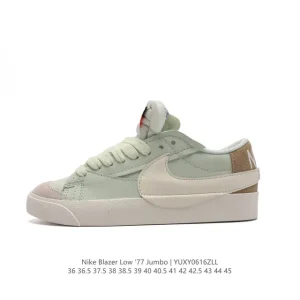 Nike Blazer Low '77 Jumbo Sneaker with Oversized Swoosh and Wide Laces