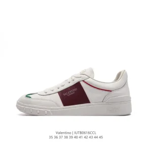 Valentino Open Skate Leather Lace-Up Sneakers for Men and Women