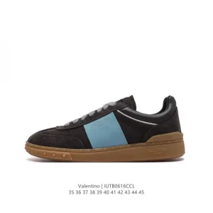 Valentino Open Skate Leather Lace-Up Sneakers for Men and Women