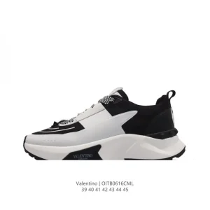 Valentino VLTN Leather Vintage Running Sneakers