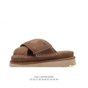 UGG Summer Slippers with Magic Tape and Thick Sole