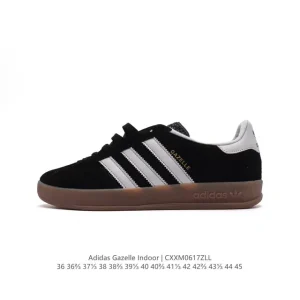 Adidas Originals Gazelle Indoor Retro Classic Sneakers with Gum Sole
