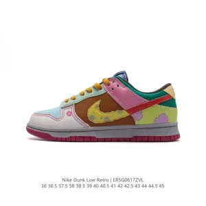 Nike SB Dunk Low DV0834-908 Retro Skateboarding Shoes with Zoom Air Cushioning