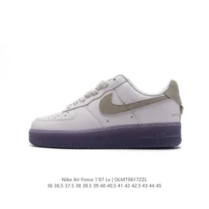 Nike Air Force 1 '07 Low White Leather Casual Sneakers for Men and Women