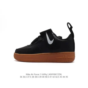 Nike Air Force 1 Utility QS Low Top Sneaker with Night Glow Sole