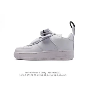 Nike Air Force 1 Utility QS Low Top Leather Sneakers