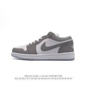 Air Jordan 1 Low Retro Classic Basketball Shoes with Nike Air Cushioning