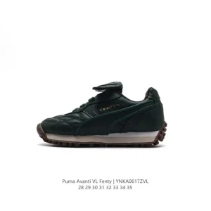 Puma Fenty X Puma Avanti Leather Kids Sneakers Black and Cream