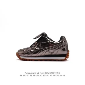 Fenty x Puma Avanti Leather Sneakers Black and Cream Edition
