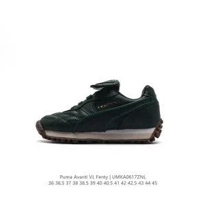 Fenty x Puma Avanti Leather Sneakers with Gold Foil Tongue