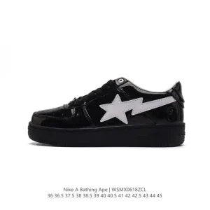 Bape x Nike Air Force 1 Low Camo Sneakers with Air Sole Cushioning