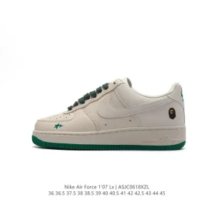 Nike Air Force 1 '07 Low White Leather Casual Sneakers