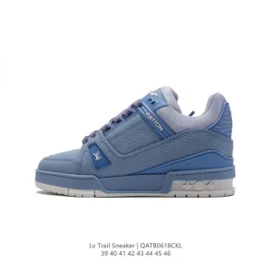 Louis Vuitton Trainer Sneaker Low Fashion Thick Sole Canvas Shoes