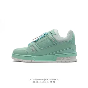 Louis Vuitton Trainer Sneaker Low Fashion Thick Sole Canvas Shoes