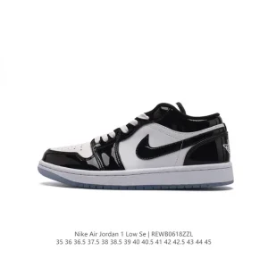 Jordan Air Jordan 1 Low Retro Leather Basketball Shoes for Men and Women