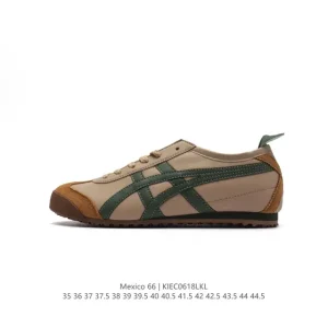 ASICS Onitsuka Tiger Mexico 66 Classic Leather Retro Sneakers for Men and Women