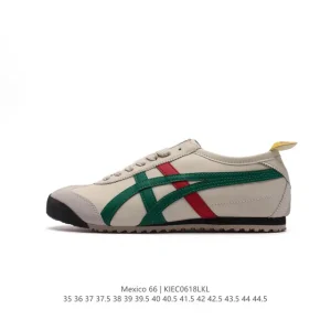 ASICS Onitsuka Tiger Mexico 66 Classic Leather Sneakers for Men and Women
