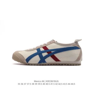 Onitsuka Tiger Mexico 66 Classic Retro Leather Sneakers for Men and Women
