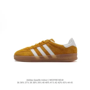 Adidas Originals Gazelle Indoor Retro Sneakers with Gum Sole